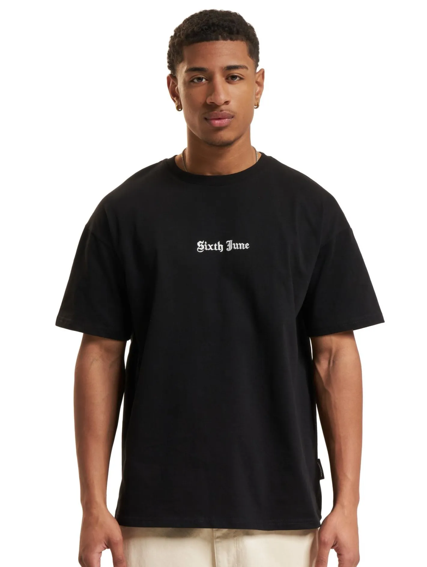 T-Shirts & Tank Tops*Sixth June Crew T-Shirts schwarz