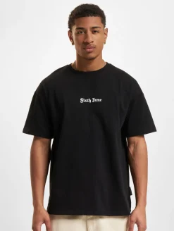 T-Shirts & Tank Tops*Sixth June Crew T-Shirts schwarz