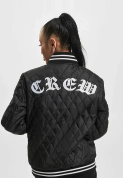 Mäntel & Jacken*Sixth June Crew Wattierte Collegejacke Schwarz