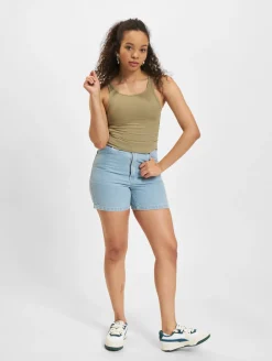 Tops & T-Shirts*Sixth June Crop Top mit Seitennaht und Raffung, khaki