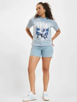 Tops & T-Shirts*Sixth June Energy Flowers T-Shirt hellblau