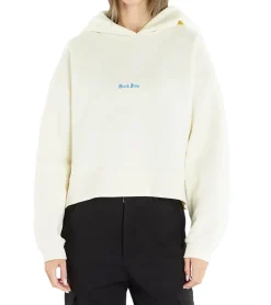 Sweater & Pullover*Sixth June Gothic Embroidery Damen Kapuzen-Pullover mit Baumwollanteil Sweat-Hoodie Langarm-Shirt W33630KSW Weiß/Blau