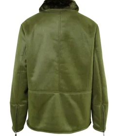 Jacken & Mäntel*Sixth June Harrington Herren Herbst-Jacke aus Wildlederimitat gefütterte Übergangs-Jacke 22268 Grün