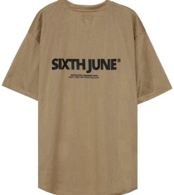 T-Shirts & Tank Tops*Sixth June Herren Basic-Shirt Freizeit-Shirt T-Shirt mit V-Ausschnitt Kurzarm-Shirt 4191 Beige