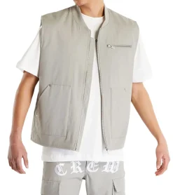 Jacken & Mäntel*Sixth June Herren Frühlings-Weste Baumwoll-Weste Übergangs-Weste M23554CJA Grau