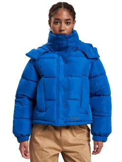 Mäntel & Jacken*Sixth June Kurze Pufferjacke mit Kapuze, Royalblau