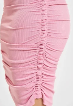 Kleider*Sixth June Side Seam Gathers Minikleid in Rosa