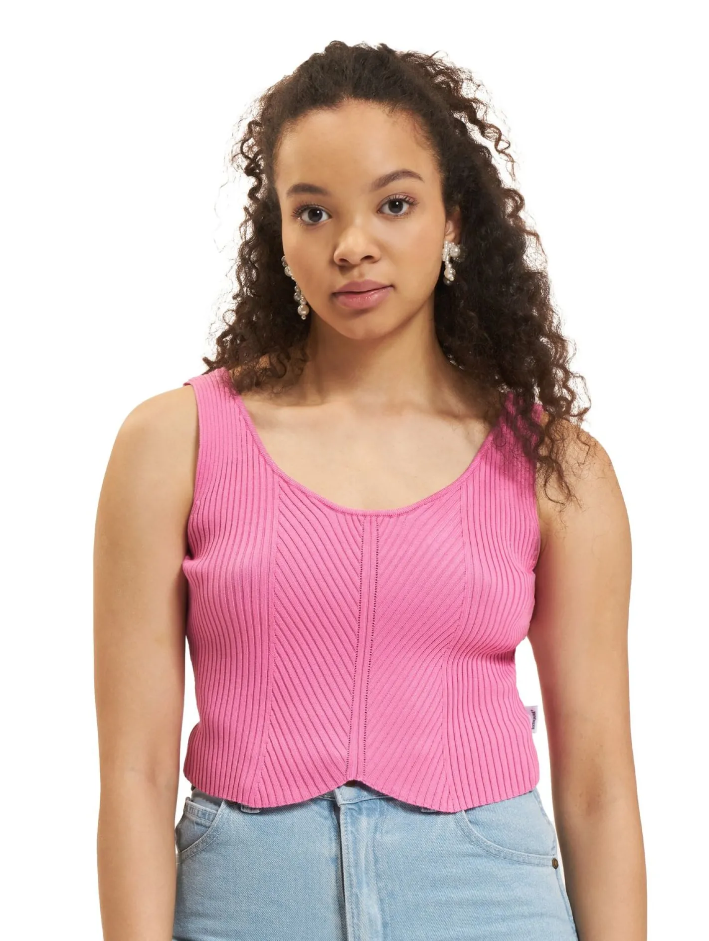 Tops & T-Shirts*Sixth June Sommer Strick Tank Tops rosa