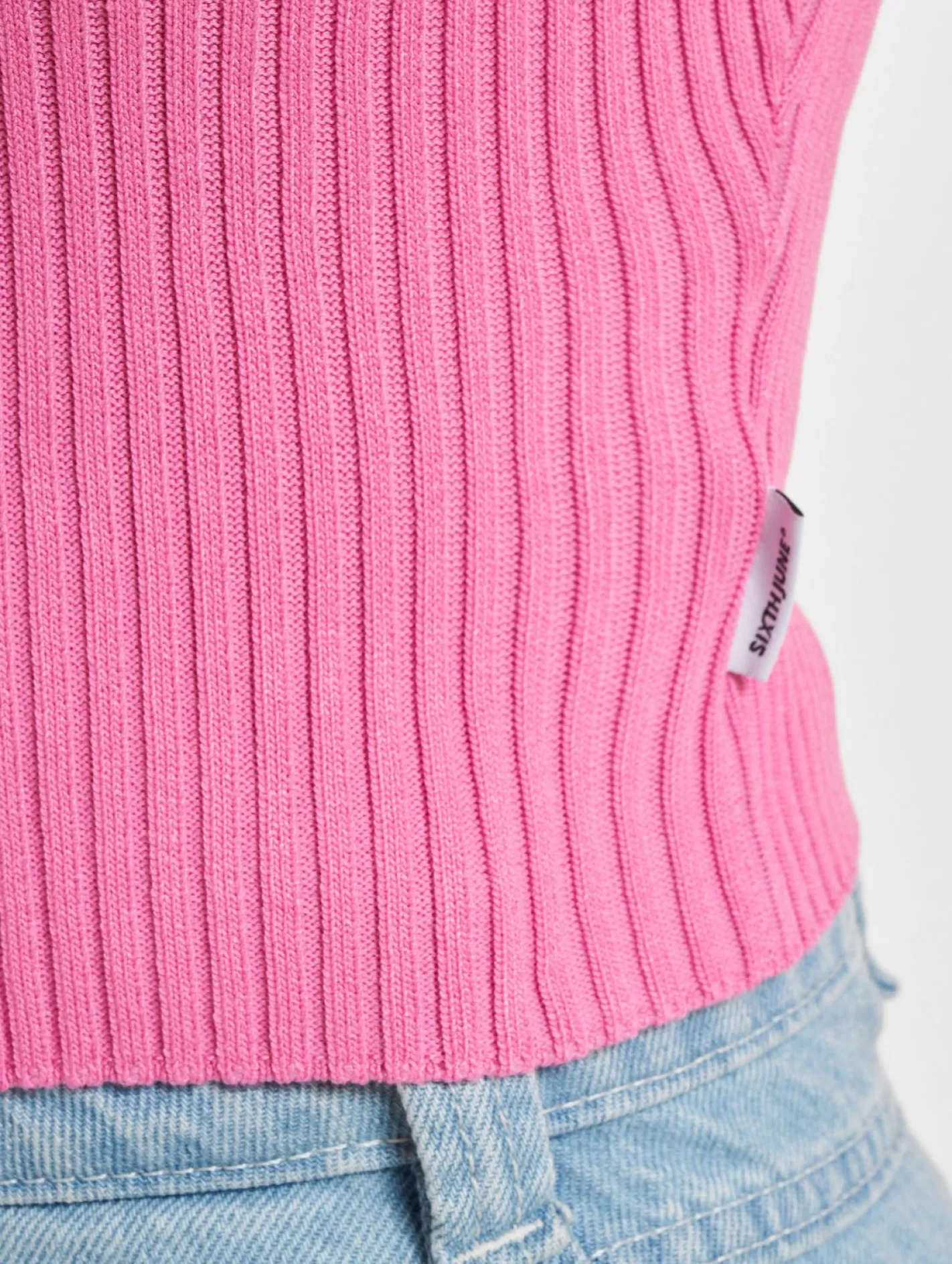 Tops & T-Shirts*Sixth June Sommer Strick Tank Tops rosa