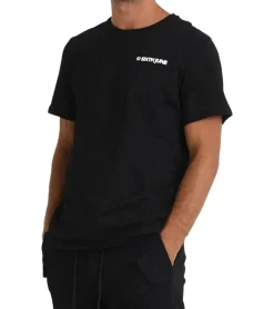 T-Shirts & Tank Tops*Sixth June Youth Culture Herren T-Shirt mit Flammen und Globus-Rückenprint Rundhals-Shirt Kurzarm-Shirt 23331 Schwarz