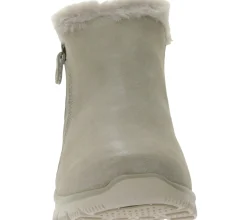 Boots & Stiefel*Skechers Damen Easy Going High Zip 2 Ankle-Boots mit Air-Cooled Memory-Foam Winter-Schuhe Waterproofed 168042 Beige