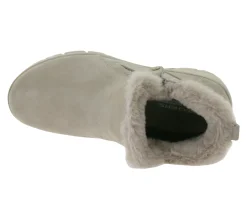 Boots & Stiefel*Skechers Damen Easy Going High Zip 2 Ankle-Boots mit Air-Cooled Memory-Foam Winter-Schuhe Waterproofed 168042 Beige