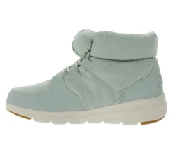 Boots & Stiefel*Skechers Damen Glacial Ultra Trend Up Ankle-Boots mit Ultra Go-Dämpfung Winter-Schuhe mit Air Cooled-Goga Mat 144194 Türkis/Blau oder Oliv-Grün