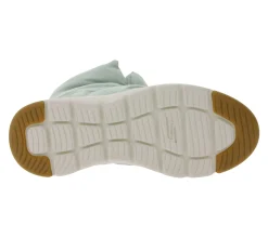 Boots & Stiefel*Skechers Damen Glacial Ultra Trend Up Ankle-Boots mit Ultra Go-Dämpfung Winter-Schuhe mit Air Cooled-Goga Mat 144194 Türkis/Blau oder Oliv-Grün