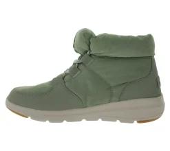 Boots & Stiefel*Skechers Damen Glacial Ultra Trend Up Ankle-Boots mit Ultra Go-Dämpfung Winter-Schuhe mit Air Cooled-Goga Mat 144194 Oliv-Grün