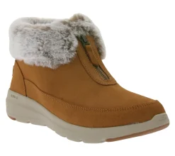 Boots & Stiefel*Skechers Damen Glacial Ultra Sweet Vibes Ankle-Boots mit Ultra Go und Soft Stride-Dämpfung Winter-Schuhe mit Scothgard 144145 Beige