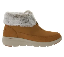 Boots & Stiefel*Skechers Damen Glacial Ultra Sweet Vibes Ankle-Boots mit Ultra Go und Soft Stride-Dämpfung Winter-Schuhe mit Scothgard 144145 Beige