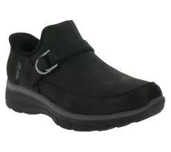 Ballerinas & Slipper|Halbschuhe & Pumps*Skechers Easy Going Fun Habits Damen Slipper mit Air-Cooled Memory-Foam Slip-On Winter-Schuhe mit Scotchgard 167876 Schwarz