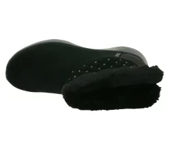 Ballerinas & Slipper|Boots & Stiefel*Skechers Hands Free Slip-ins On-The-Go Joy-Cozy Shimmer Damen Schlupf-Stiefelette mit Air-Cooled Memory-Foam Slip-On Winter-Schuhe mit Scotchgard 144816 Schwarz oder Braun