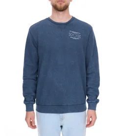 Pullover & Sweater*SKY REBEL Herren Rundhals-Pullover Baumwoll-Sweater im Antik-Look H10068C21372A 12400 Dunkelblau