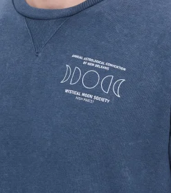 Pullover & Sweater*SKY REBEL Herren Rundhals-Pullover Baumwoll-Sweater im Antik-Look H10068C21372A 12400 Dunkelblau