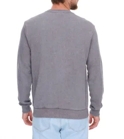 Pullover & Sweater*SKY REBEL Herren Rundhals-Pullover Baumwoll-Sweater im Antik-Look H10068C21372A 12400 Grau