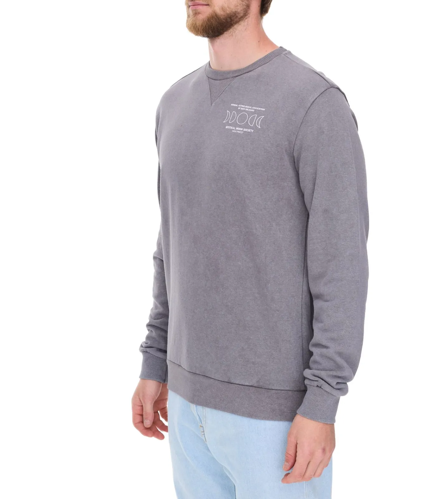 Pullover & Sweater*SKY REBEL Herren Rundhals-Pullover Baumwoll-Sweater im Antik-Look H10068C21372A Dunkelblau, Grün oder Grau