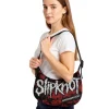 Rucksäcke & Taschen*BioworldMerch Slipknot Metal-Band Umhänge-Tasche stylische Einkaufstasche Fan-Artikel LB111185SLPO Schwarz/Rot/Weiß