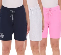 Shorts & Bermudas*SOCCX Damen Freizeit-Shorts kurze Baumwoll-Hose Sommer-Shorts 3643388_2007 Rosa, Blau oder Hellgrau