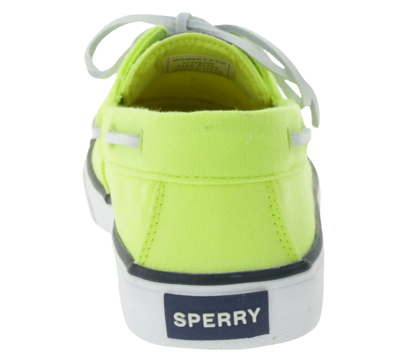Bootsschuhe & Segelschuhe|Ballerinas & Slipper*SPERRY Bahama 2.0 Canvas Boots-Schuhe nachhaltige Damen Freizeit-Schuhe mit Memory-Schaum Sohle STS88708 Lime-Grün