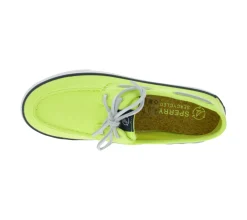 Bootsschuhe & Segelschuhe|Ballerinas & Slipper*SPERRY Bahama 2.0 Canvas Boots-Schuhe nachhaltige Damen Freizeit-Schuhe mit Memory-Schaum Sohle STS88708 Lime-Grün