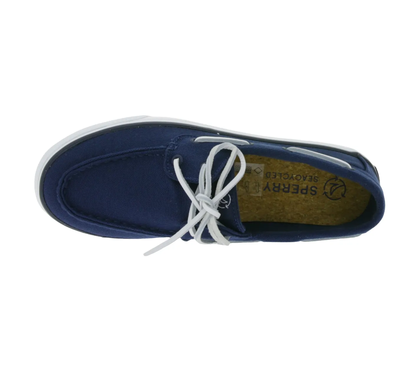 Bootsschuhe & Segelschuhe|Ballerinas & Slipper*SPERRY Bahama 2.0 Canvas Boots-Schuhe nachhaltige Damen Freizeit-Schuhe mit Memory-Schaum Sohle STS88706 Navy