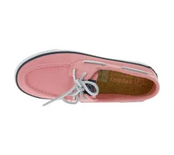 Bootsschuhe & Segelschuhe|Ballerinas & Slipper*SPERRY Bahama 2.0 Canvas Boots-Schuhe nachhaltige Damen Freizeit-Schuhe mit Memory-Schaum Sohle STS88705 Lachsrosa