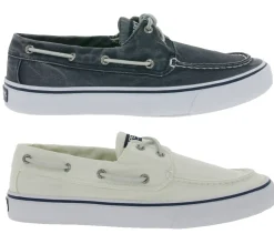 Segelschuhe & Bootsschuhe*SPERRY Bahama II SW Herren Bootsschuhe Leinen-Schuhe in verschiedenen Farben Weiß