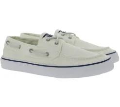 Segelschuhe & Bootsschuhe*SPERRY Bahama II SW Herren Bootsschuhe Leinen-Schuhe in verschiedenen Farben Weiß