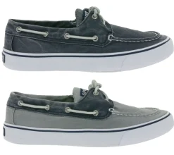 Segelschuhe & Bootsschuhe*SPERRY Bahama II SW Herren Sommer-Halbschuhe Bootsschuhe Canvas-Schuhe Navy oder Grau/Blau