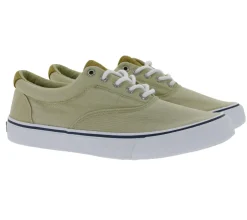 Sneaker & Turnschuhe*SPERRY Bahama Striper II Cvo SW Herren Leinen-Sneaker mit Wave-Siping-Technologie STS22061 Beige