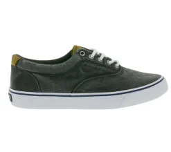 Segelschuhe & Bootsschuhe*SPERRY Bahama Striper II Cvo Herren Canvas-Sneaker mit Wave-Siping-Technologie STS22513 Washed Schwarz