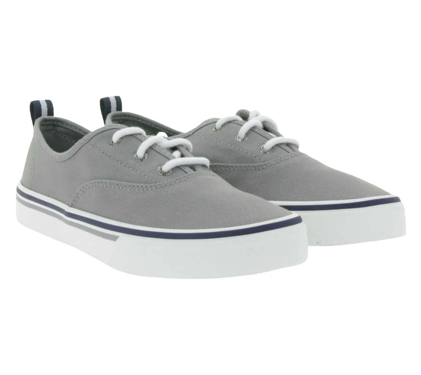 Sneaker & Turnschuhe*SPERRY Crest CVO Canvas Damen Freizeit-Sneaker mit Memory-Foam Sohle Alltags-Schuhe Schnür-Schuhe STS84830 Grau/Weiß