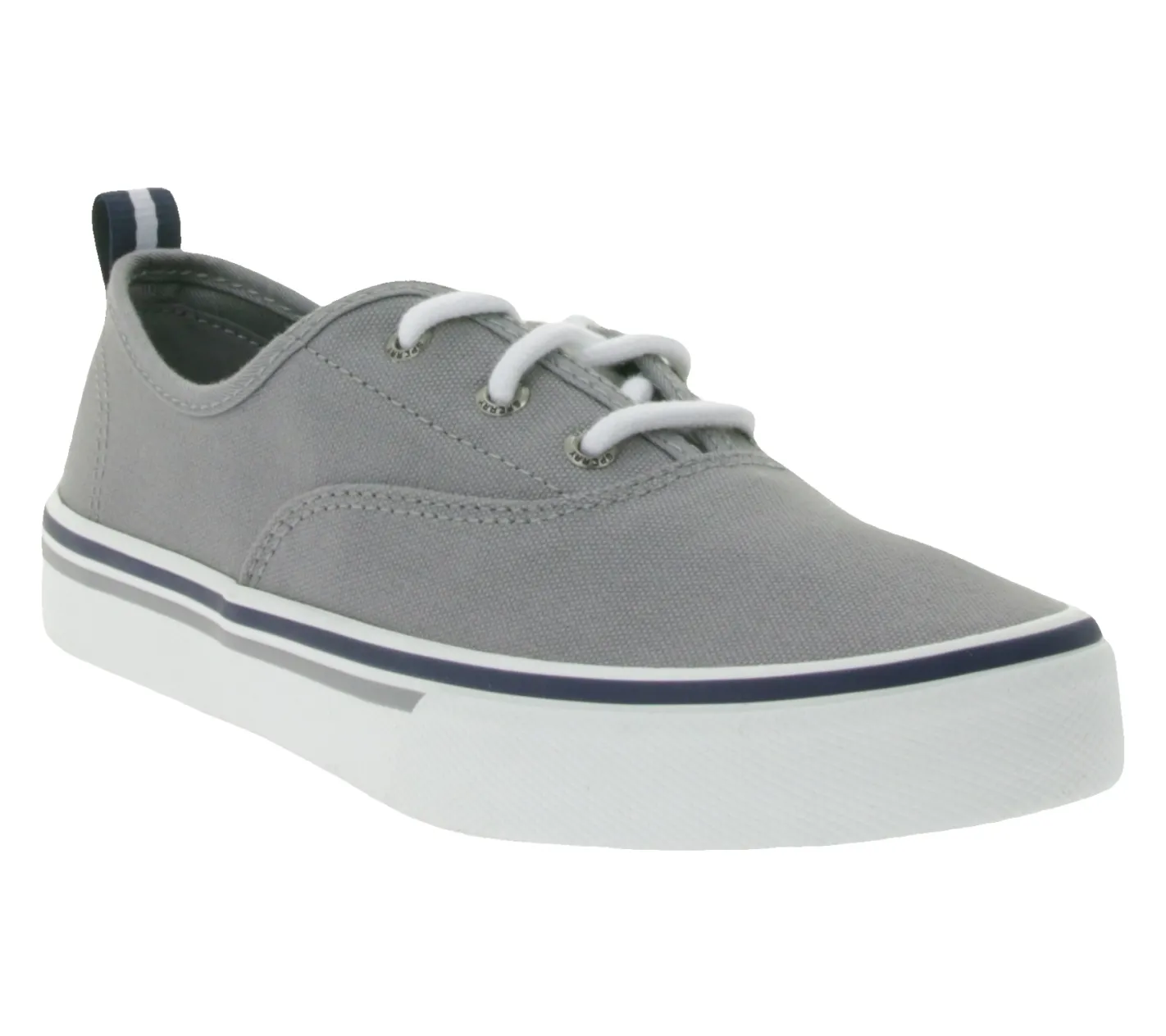 Sneaker & Turnschuhe*SPERRY Crest CVO Canvas Damen Freizeit-Sneaker mit Memory-Foam Sohle Alltags-Schuhe Schnür-Schuhe STS84830 Grau/Weiß