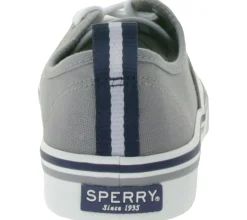 Sneaker & Turnschuhe*SPERRY Crest CVO Canvas Damen Freizeit-Sneaker mit Memory-Foam Sohle Alltags-Schuhe Schnür-Schuhe STS84830 Grau/Weiß