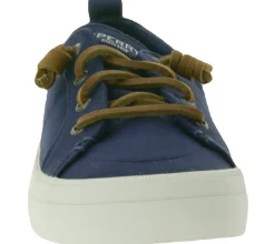 Sneaker & Turnschuhe*SPERRY Crest Vibe Canvas Damen Freizeit-Sneaker Alltags-Schuhe Schlupf-Schuhe STS81904 Dunkelblau/Braun