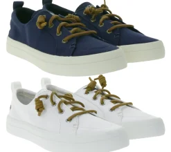 Sneaker & Turnschuhe*SPERRY Crest Vibe Canvas Damen Freizeit-Sneaker Alltags-Schuhe Schlupf-Schuhe STS8190 oder Weiß/Braun Dunkelblau/Braun