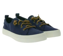 Sneaker & Turnschuhe*SPERRY Crest Vibe Canvas Damen Freizeit-Sneaker Alltags-Schuhe Schlupf-Schuhe STS8190 oder Weiß/Braun Dunkelblau/Braun