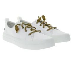 Sneaker & Turnschuhe*SPERRY Crest Vibe Canvas Damen Freizeit-Sneaker Alltags-Schuhe Schlupf-Schuhe STS8190 oder Weiß/Braun Dunkelblau/Braun