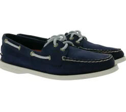 Bootsschuhe & Segelschuhe*SPERRY Wms Authentic Original 2-Eye Damen Echtleder Boots-Schuhe STS81162 Blau