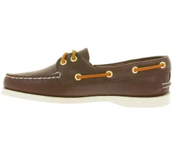 Bootsschuhe & Segelschuhe*SPERRY Wms Authentic Original 2-Eye Damen Echtleder Boots-Schuhe Segelschuhe Mokassins 9195017 Braun