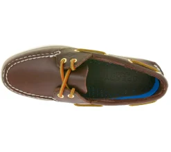 Bootsschuhe & Segelschuhe*SPERRY Wms Authentic Original 2-Eye Damen Echtleder Boots-Schuhe Segelschuhe Mokassins 9195017 Braun