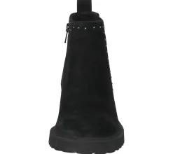 Boots & Stiefel*SPM Lano Damen Echtleder Stiefelette mit Nietenbesatz Chelsea Boots 11000017-03002-015 Schwarz