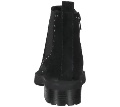 Boots & Stiefel*SPM Lano Damen Echtleder Stiefelette mit Nietenbesatz Chelsea Boots 11000017-03002-015 Schwarz